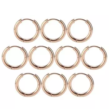 10Pcs Hoop Earrings Compact Lightweight WearResistant Cartilage Earrings Set for Birthdays Wedding