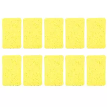 10pcs Household Kitchen Cleaning Sponge Brush Cloth Wiping Rag Dish Washing Tool 1.5x10.8x7cm