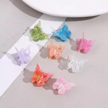 10pcs Ins Mini Butterfly Hair Claw Clips Trendy Cute Small Hair Clips Korean Colors Girls Hair Clamps Hairpin Hair Accessories