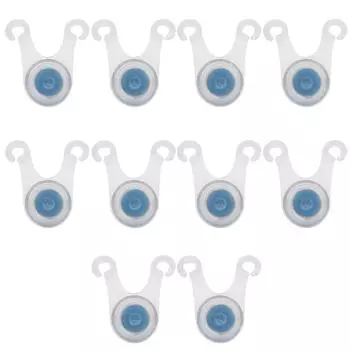 10pcs LED Camping Rope Hanging Light Outdoor Silicone Camp Tent String Rope Warning LightsBlue