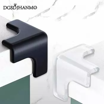 10 шт./лот резиновые прозрачные L-образные детские защитные силиконовые уголки для защиты детских мягких прозрачных углов для стола