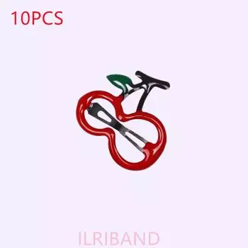 10pcs/lot Sweetly Strawberry Fruit BB Hair Claw Side Clips for Women Girls Kids Hairpin Boutique Hair Accessories Headwear