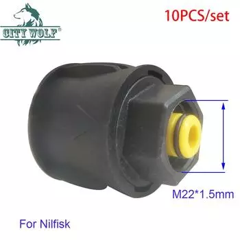 10PCS M22*1.5 High Pressure Washer Hose Adaptor For Nilfisk Karcher Car Washer Outlet Hose Connector Wholesale and Retail