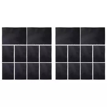 - 10Pcs Magnetic Picture Frame Photo Display Frame for Home School Office (Black
