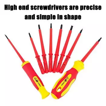 10PCS Magnetic Screwdriver High Hardness Detachable Plum Blossom Screwdriver Electrician Professional Set