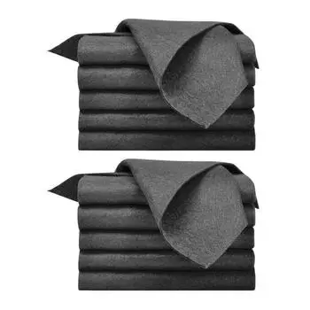 10Pcs Microfiber Cleaning Cloth Thickened Reusable Dishwash Towels Window Glass Cars Absorbent Lint-Free Multipurpose Rags 20*25cm