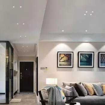 10PCS Mini LED Spot Light Downlight COB 3W Led Spot 3000K Indoor Spotlight for Ceiling Cabinet Showcase Loft Decorations 3W AC85-260V&3000K чёрный