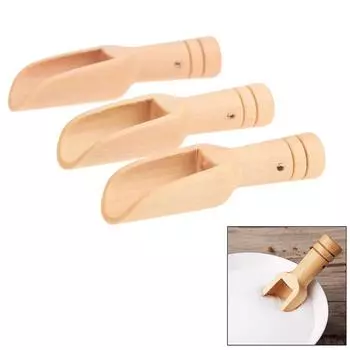 10PCS Mini Wooden Spoon Round HandleTeaspoon Salt Shovel Milk Powder Scoops Condiment Spoons Coffee Tea Sugar Spoon Hot Sale
