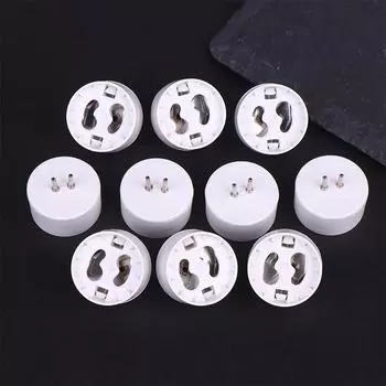 10Pcs Mr16 To Gu10 Socket Base Halogen Light Bulb Lamp Adapter Converter High Temperature Resistance Conversion Lamp Holder 1