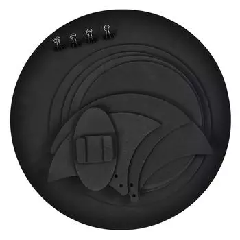 10pcs Mute Silencer Drumming Practice Pad Bass Drums Quiet Sound off Black