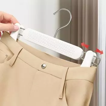 10Pcs Nano pants rack, seamless pants clip, household pants storage, clothes hanger without trace, multi-function drying, skirt светло-серый