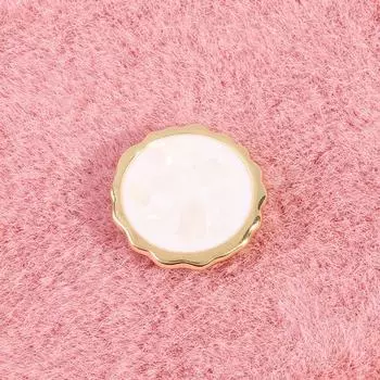 10Pcs Natural Shell Buttons High-End Sweater Jacket Metal Buttons Versatile Coat Cuffs Cardigan High-End Buttons 1#