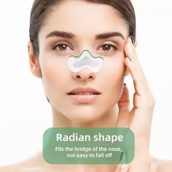 10Pcs Nose Breathing Nasal Strips Self Adhesive Curve Shape Secure Fit Anti-Snoring Nose