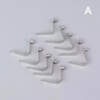 10Pcs Pipe Single Button Snap Locking V Type Caravan Steel Kayak Spring Clip 7*26*7mm