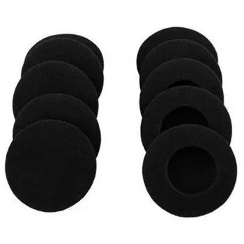 10pcs Practical 50mm Soft Foam Cushion Earpads Ear Pads Headphones Sponge Pad Sponge