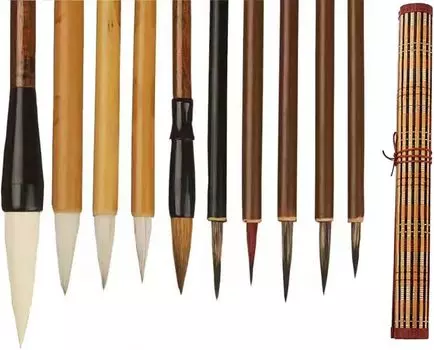 10pcs Professional Chinese Calligraphy Brushes Set With Storage Bag Traditional Chinese Painting