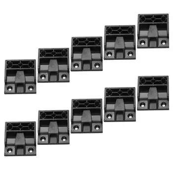 10Pcs Push in Plinth Fasteners Quick Fitting Furniture Panel Board Connector Press Fit Panel Clips Easy to Install L