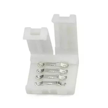 10Pcs Rgbw Led Connector 10Mm 4Pin Free Soldering Connector For 5050 3528 Led 10pcs