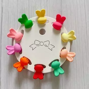 10pcs/set Candy Colors Mini Hairpin For Baby Girls Cute Hair Crab Claws Grip Bangs Kids Small Hair clips Crown Hairclip headwear
