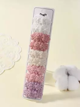 10Pcs/Set Cute Fabric Hair Clip Bb Clip Five Petals Flower Hair Accessories Hairpins Material Handmade Diy Accessories Gifts