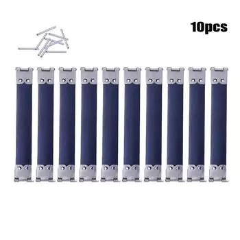 10Pcs/Set Diy Metal Internal Flex Frames Clasp Bag Purse Handbag Handle Replace 10cm