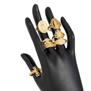 10Pcs/Set Elegant Irregular Geometry Finger Rings Women Romantic Wedding Jewelry Accessories Gold Silver Color Hip Hop Punk Adjustable Joint Ring Sets