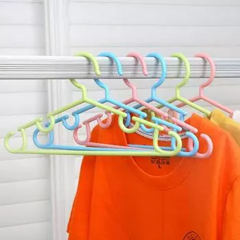 10Pcs/Set Windproof Anti-Slip High Quality For Baby Hook Clothes Hanger Display Hanger Drying Rack светло-зеленый