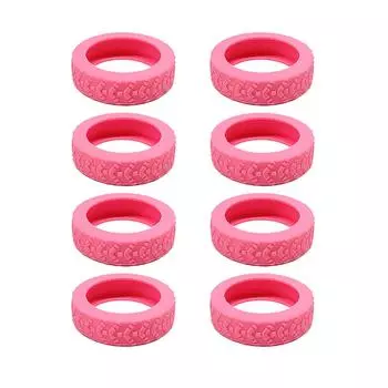 10pcs Silica Gel Travel In Silence With Universal Wheels Luggage Tire Cover Silent Noise Reduction
