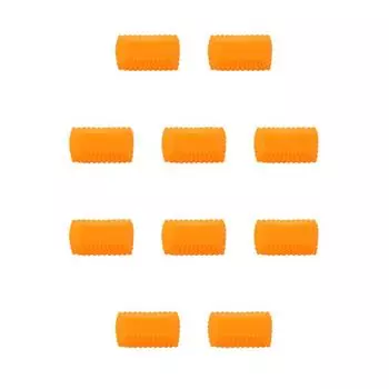 10Pcs Silicone Cake Mold Rectangular Pudding Baking Tools Reusable Cupcake Liners Kitchen Home Party Bakeware Accessories orange