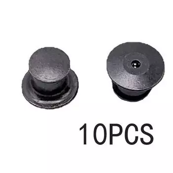 10PCS Smooth Finish Badge Brooch Locking Pin Surface Polished Lock Pin Clasp Bags