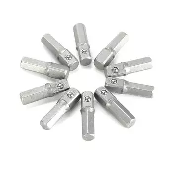 10pcs Socket Adapter Converter 1/4 Hex To 1/4 Square Drive Metal Quick Change
