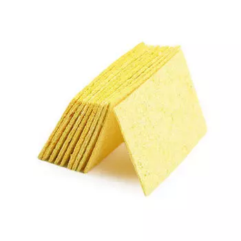 10Pcs Soldering Iron Solder Tip Welding Cleaning Sponge Yellow
