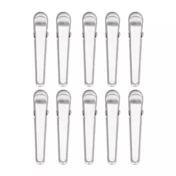 10PCS Stainless Steel Sealing Clip Coffee Bag Sealing Clip Food Bag Sealing Clip Multifunctional Kitchen Tool11.5cm