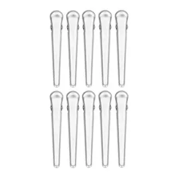 10PCS Stainless Steel Sealing Clip Coffee Bag Sealing Clip Food Bag Sealing Clip Multifunctional 4.5in