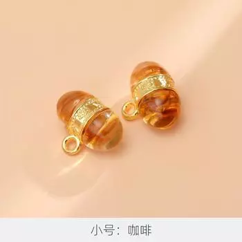 10Pcs Sweater Cardigan Buttons High-End Exquisite Metal National Style Bead Buttons High-End Tang Suit New Chinese Women S Cheongsam Buttons Small * Oval * Coffee