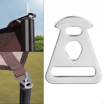 10Pcs Tent Rope Tensioner Triangle Adjusters 3 Hole Camping Adjustment Buckle for Picnic