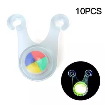 10Pcs Waterproof Led Tent String Rope Guard Hanging Lights Mini Flashlight Cycling Lights Outdoor Camping Warning Safety Lamp