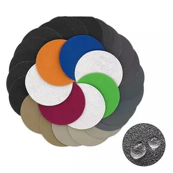 10Pcs Wet/Dry Sandpaper 3 Inch 75MM Hook And Loop Silicon Carbide 240-10000 Grits Waterproof Sanding Disc