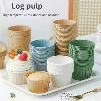 10PCS White Muffin Cupcake Paper Cup Oilproof Cupcake Wrapper Baking Liner Party Tray Cake Muffin Decorating Molds