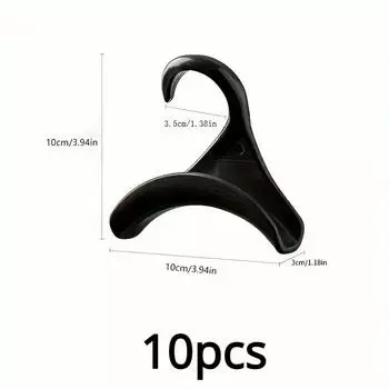 10pcs Widen Multipurpose Hangers Connection Hook Space Saving Hat Silk Scarf Shawls Handbag Hanging Rack Wardrobe Organizer