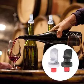 10Pcs Wine Stoppers, Champagne Stoppers, Reusable Vacuum Bottle Stoppers to Keeping Wine Fresh for Standard Bottle