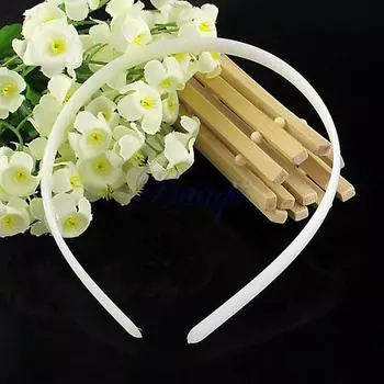 10Pcs Women Fashion No Teeth Hairband Plastic Hair Band Headband Girl Hair Accessories Plain Lady