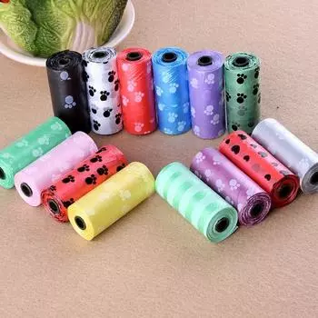 10Roll 150pcs Degradable Pet Waste Poop Bags Dog Cat Clean Up Refill Garbage Bag Dog Poop Bag Waste Bags Dispenser Outdoor Clean 10PCS