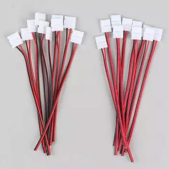 10шт 2-контактный разъем питания 8 мм 10 мм светодиодные ленты разъем для сращивания зажим для SMD 8mm