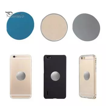 10шт 30мм круглая сменная металлическая пластина для магнитного автомобильного держателя телефона серебряный