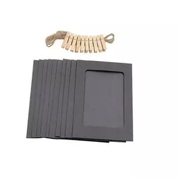 10шт 3-дюймовая бумажная фото Flim DIY настенная рамка для фотографий, альбом + веревка + набор зажимов