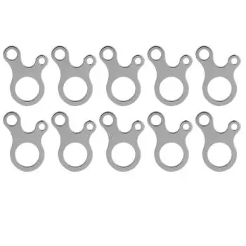 10шт 3?Отверстие для быстрого узла, застежка для шнура палатки, пряжка для ветровой веревки(Серебряный) серебряный