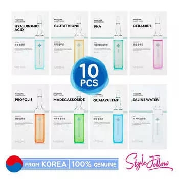 10шт_[MISSHA] Mascure Solution Тканевая маска 27мл #Guaiazulene 10pcs