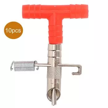 10шт автоматические ниппельные поилки фермы поилки для домашней птицы пружинного типа Accesso