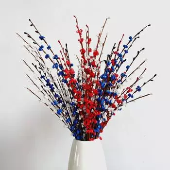 10шт букет цветов, длинный жасмин, искусственные цветы, искусственный жасмин для самостоятельного изготовления, цветочное искусство, растение для дома, офиса, свадьбы, стола, центральные украшения для вечеринки, вазы, декор 10pcs сапфир синий